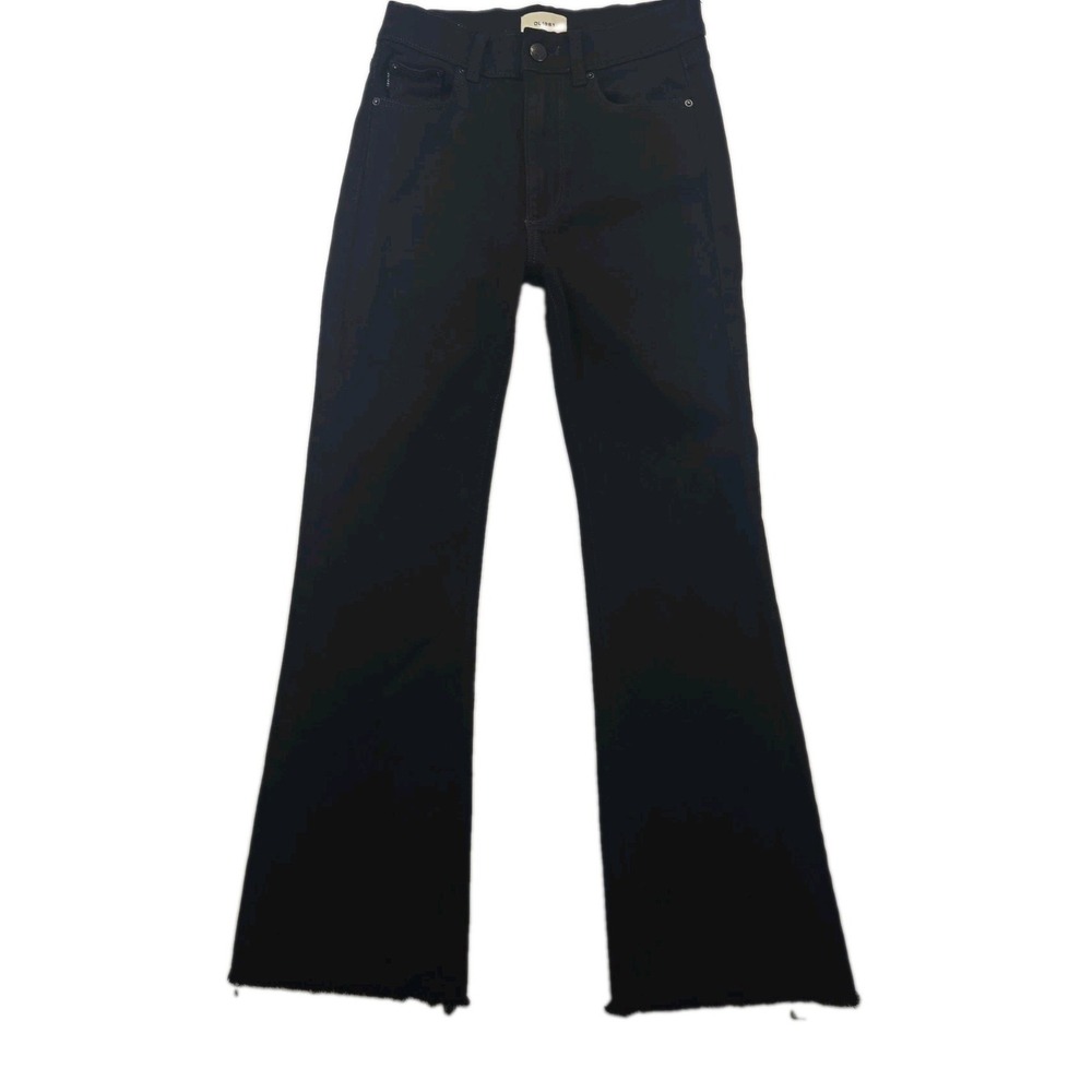 DL1961 Women's  Bridget Boot 27 High-rise Instasculpt Crop Henderson Fray‎ Jeans